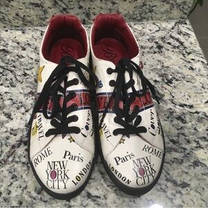 Brighton Leather Sneakers Women Size 9